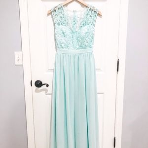Aqua Bridesmaid Dress